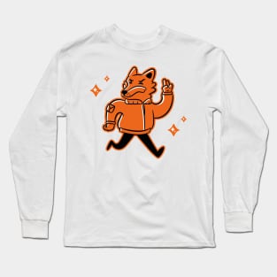 Teen Fox. Running Fox. Fox Runner Long Sleeve T-Shirt